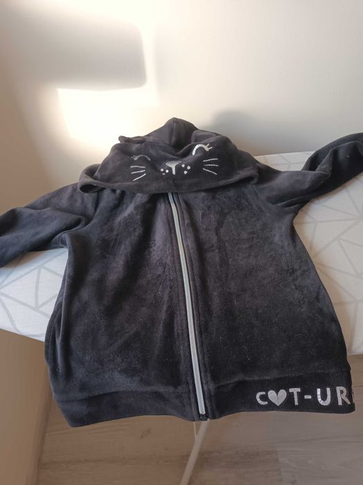 Bluza na suwak dla dziewczynki