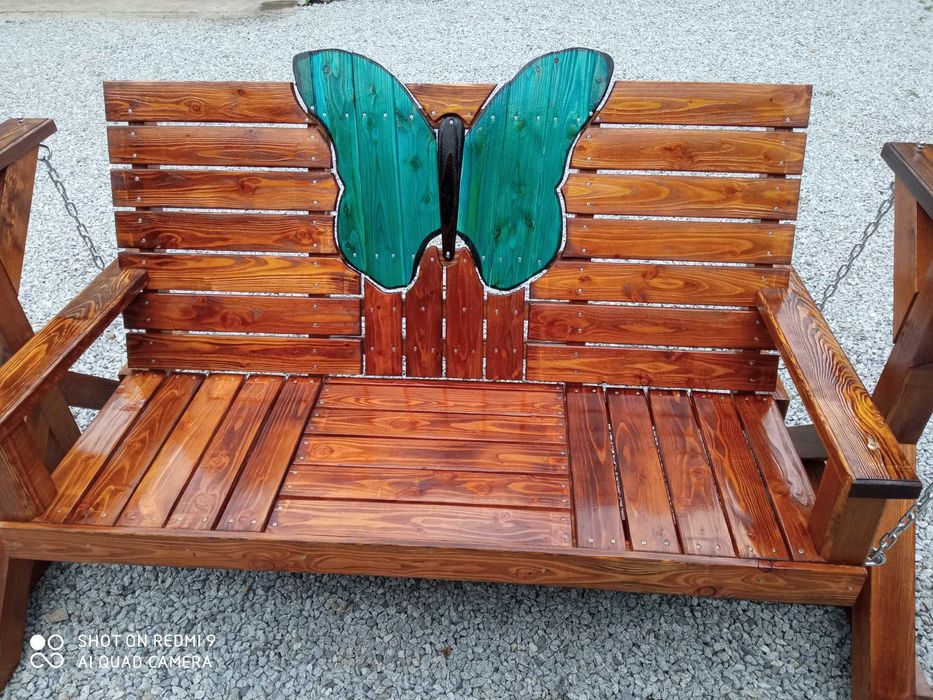 ławka ogrodowa bujana