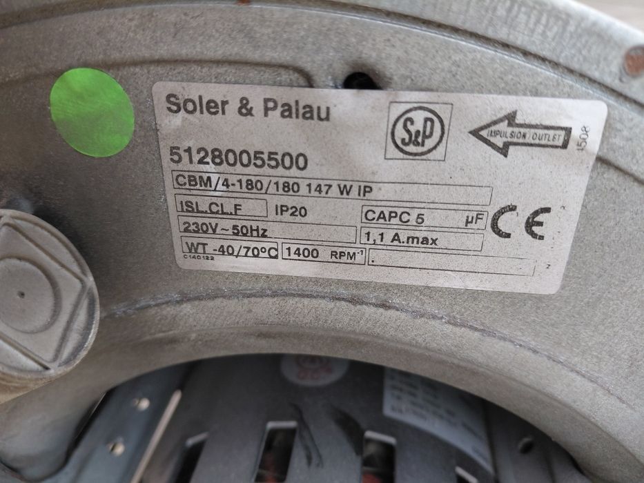 Wentylator promieniowy dmuchawa  230 v