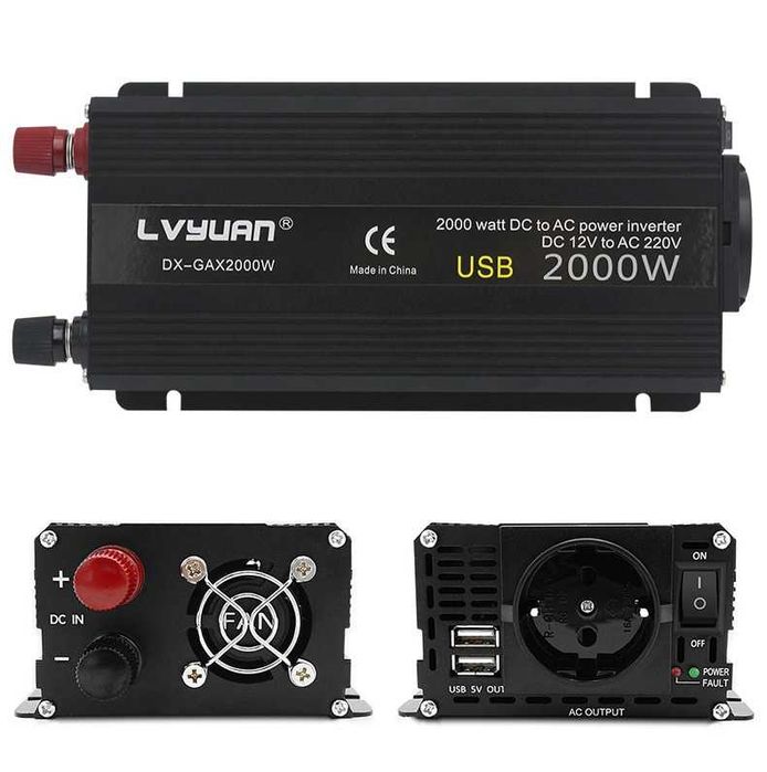 Інвертор перетворювач напруги 2000W