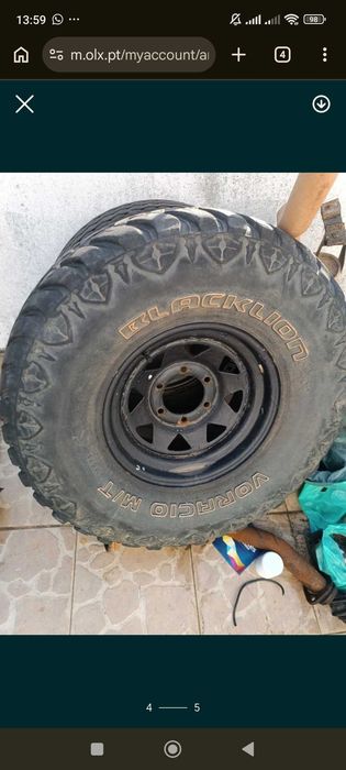 Pneus 33 r15 com jantes