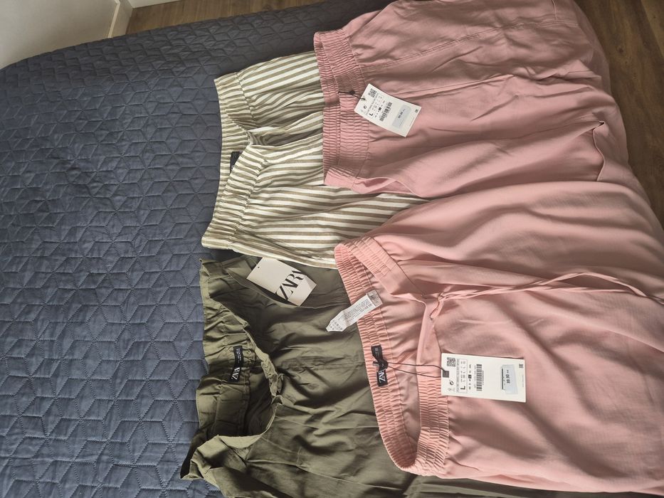 Spodnie Zara x 4 okazja NOWE Rozmiar L paka