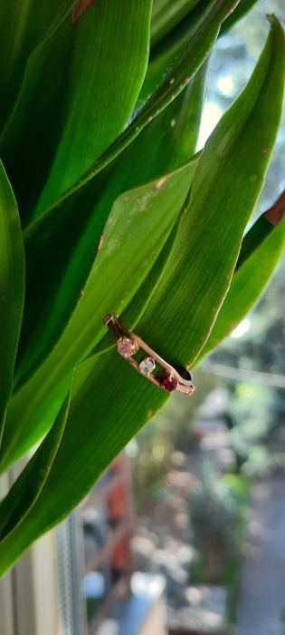 Piękny pierścionek złoty pr.585