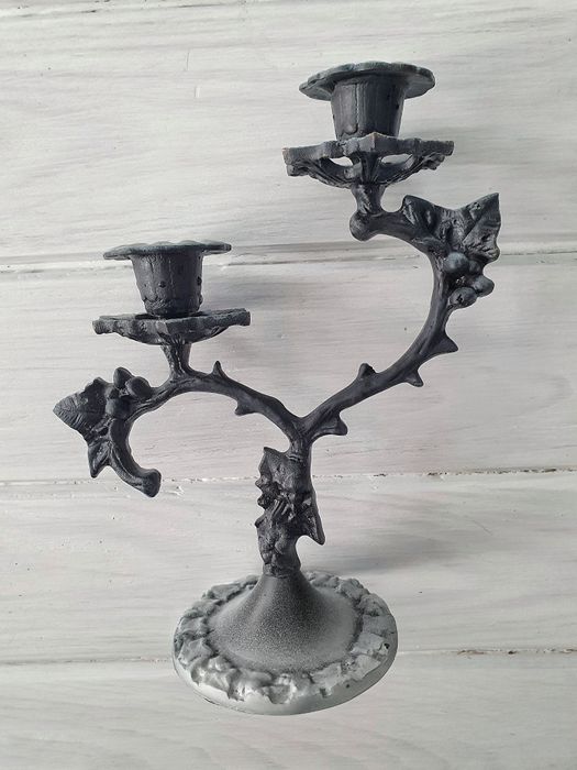 Świecznik "winorośl" metal