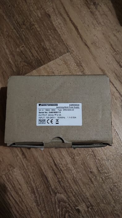 Zasilacz DC modułowy "Breve" KSR06024. 230V/24V DC 2,5A 60W.