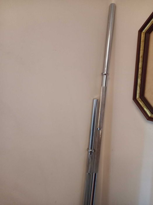 Barras de musculação 1.55m e 2m (28mm) + Almofada protetora