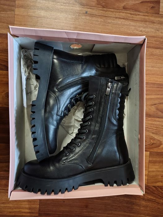 Берці Уні 39 розмір натуральна шкіра