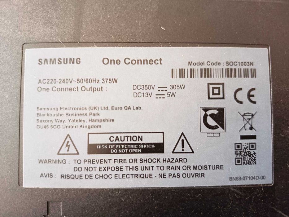 Box Oneconnect com cabo Samsung