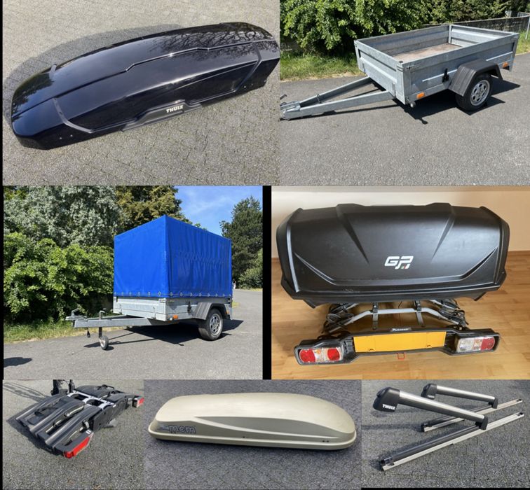 Wypożyczalnia,wynajem boxy , przyczepki sam. oraz bagazniki rowerowe