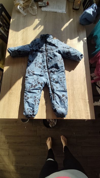 Kombinezon zimowy myszka Mickey mini miki 98 jak nowy odblask disneyi