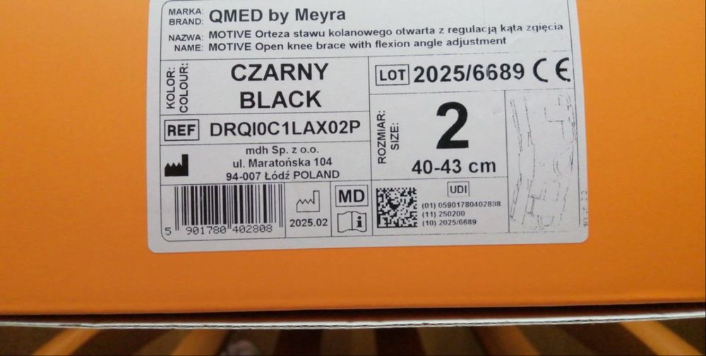 Orteza stawu kolanowego r. 2