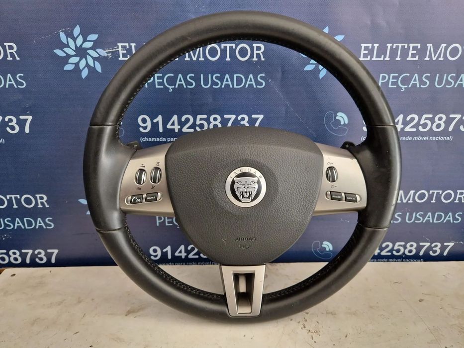 Volante usado pele com airbag JAGUAR XF X250