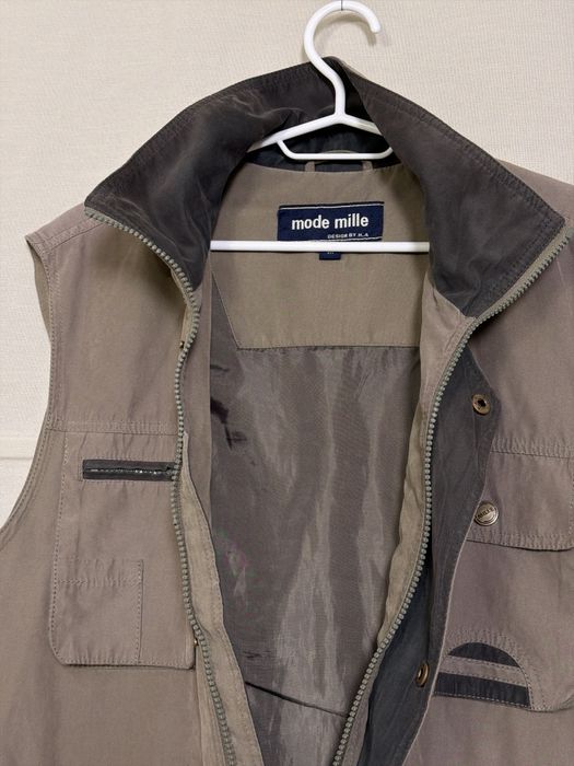 Beżowa kamizelka męska M