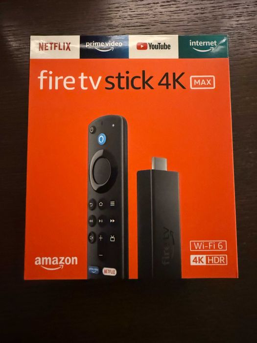 Amazon Fire TV Stick 4K Max wersja międzynarodowa [1. gen], odtwarzacz multimedialny, Wi-Fi 6, Pilot Alexa Voice Remote