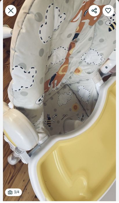 Krzeselko do karmienia Kinderkraft