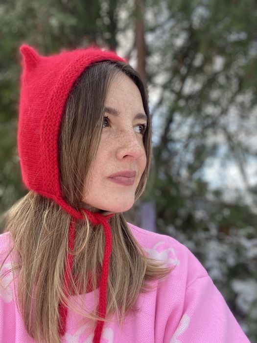 Свяжу чепчик на заказ из ангоры