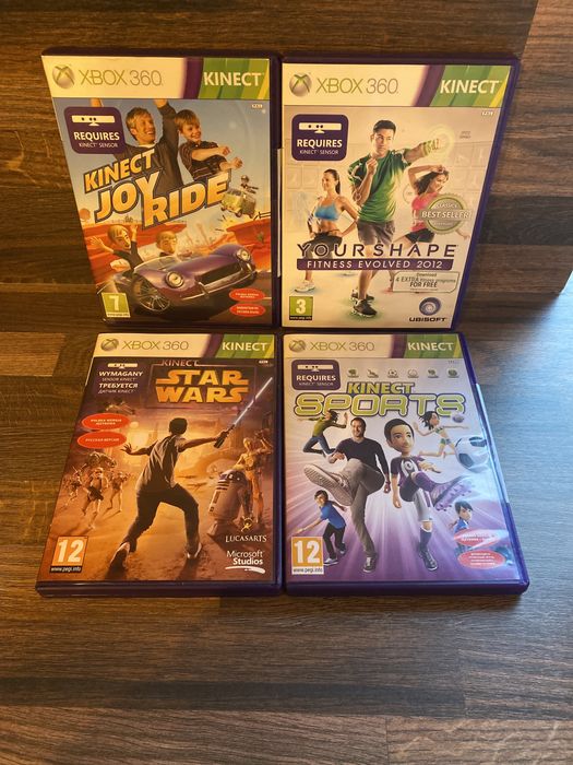 Xbox 360 Kinect Joy Ride, Fitness Evolved 2012, Sports, Star Wars!