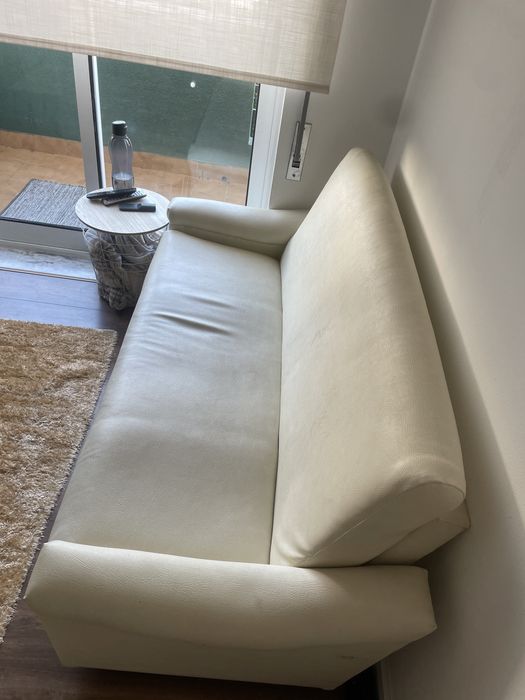 Sofa e poltrona beje