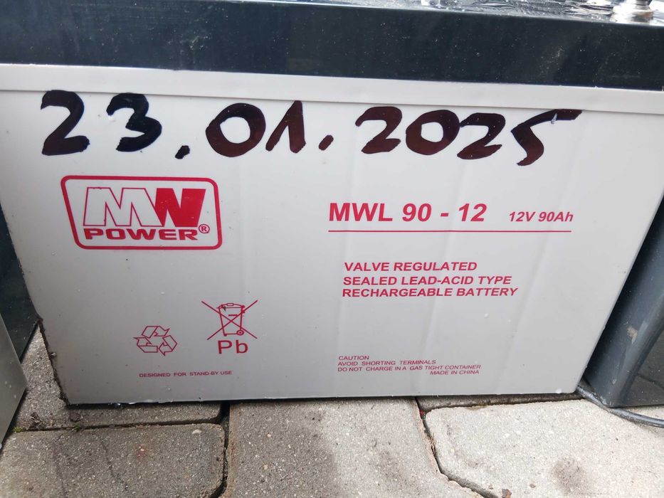 Akumulator żelowy Bateria MWL 90-12 90 AH