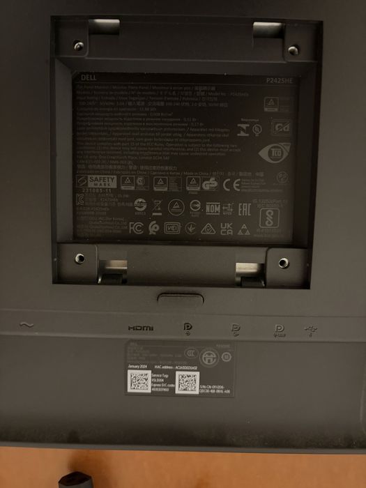 Dell P2425HE IPS FHD 100Hz USB-C Power Delivery RJ-45