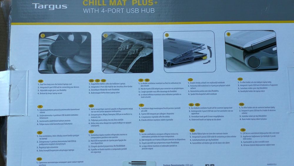 Targus Base Chill Mat Plus+ Hub USB 4 Portas64861829896323121