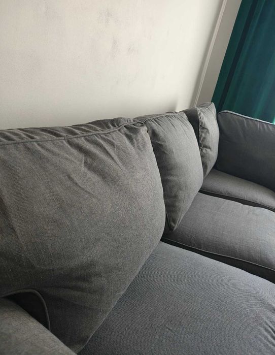 Duży Narożnik IKEA EKTORP Stan Bdb Ciemnoszary sofa kanapa