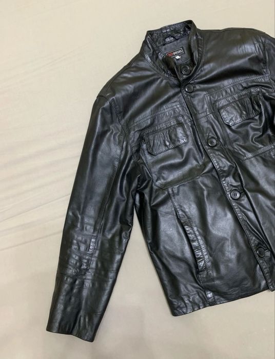 Чоловіча шкіряна куртка Diesel, розмір M