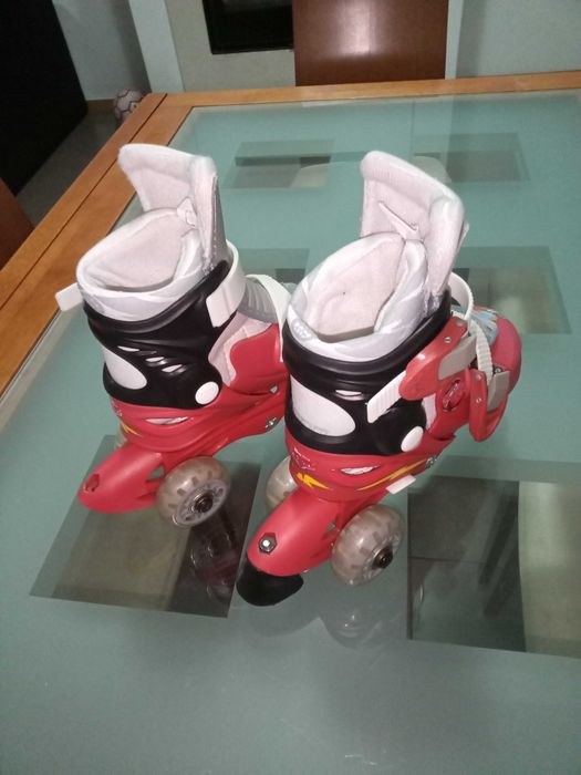 Patins de 3 Rodas Criança Faísca Mcqueen Tam. 27-30
