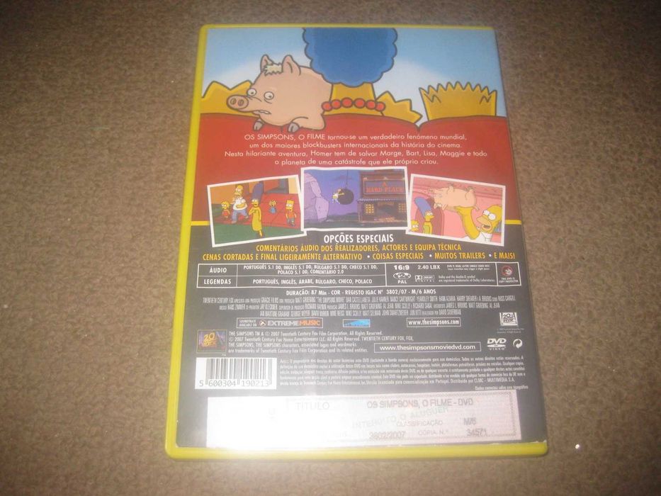 DVD "Os Simpsons: O Filme"