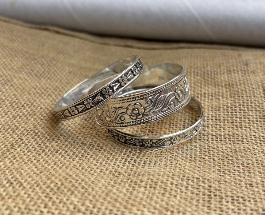 Zestaw 3 bransoletek srebro 925