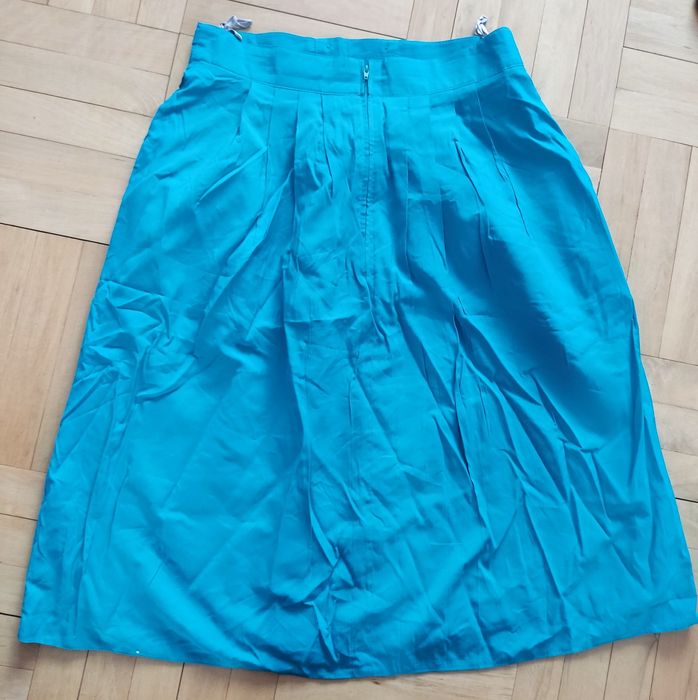 Spódnica butelkowa zieleń miętowa PRL vintage