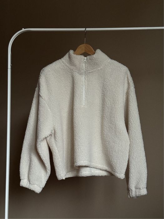 Bluza z misia z suwakiem u góry H&M rozmiar L nowa oversize