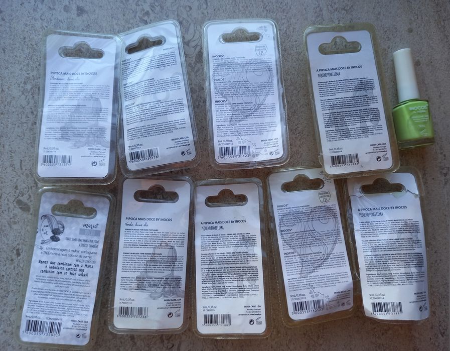 Frascos de verniz de unhas