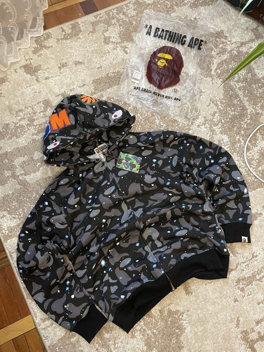 Зіп худі Бейп Космос Zip hoodie Bape A bathing ape