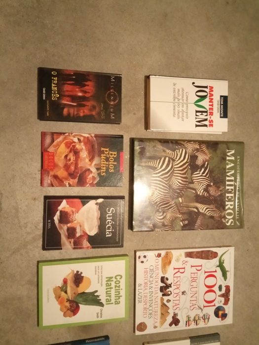 Lote de 10 livros de receitas e saúde