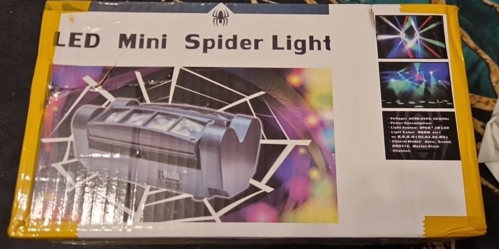 Oświetlenie disco mini spider