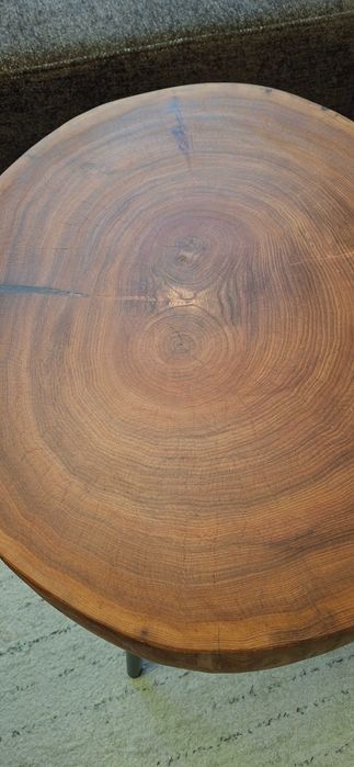 Stoliki kawowy z plastra drewna. Handmade.