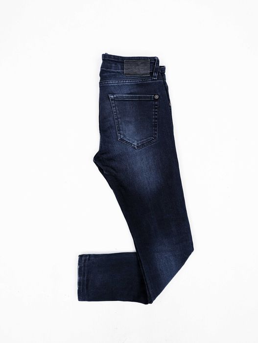 Dsquared2 granatowe jeansy spodnie S logo