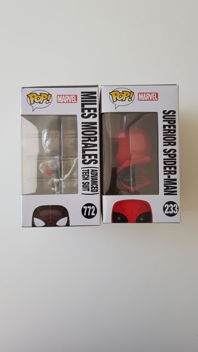 Funko Pop Spider Man e Spider Man Miles Morales