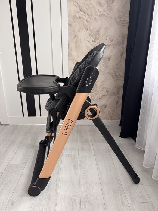 3 в 1 Стільчик-гойдалка для годування ME 1102 DEBUT Posh Black
