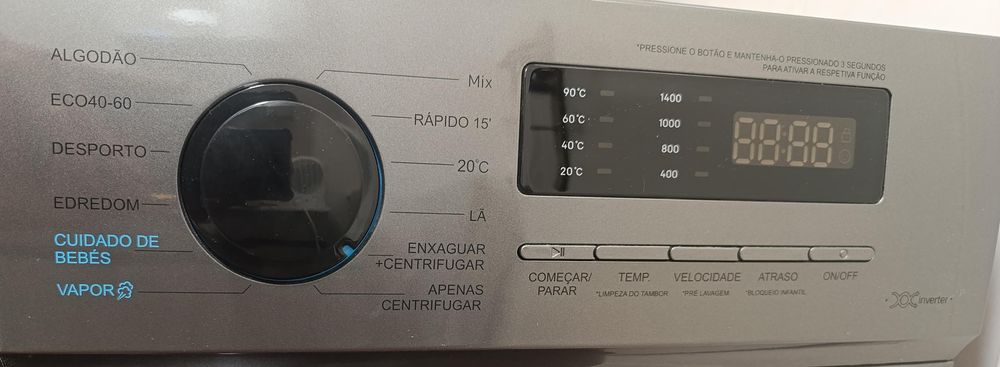 Máquina de lavar roupas 8 kg