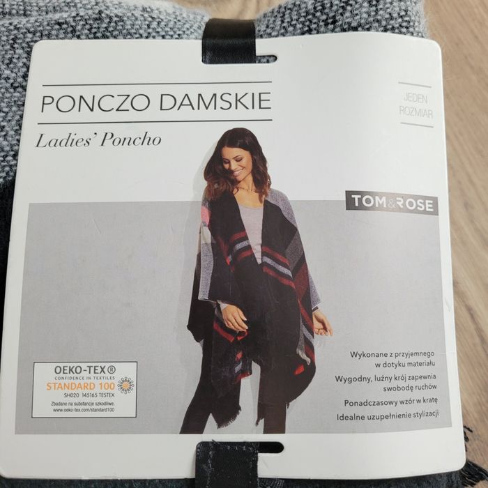 Ponczo damskie one size