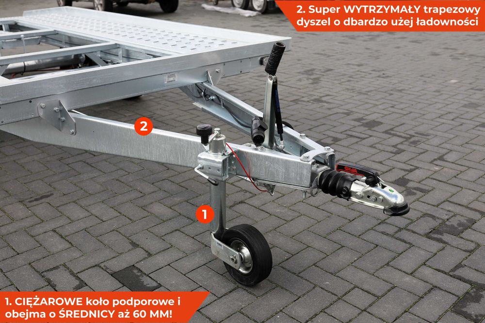 LAWETA samochodowa garbatka nowa NEPTUN N27-420 2 atb GN211 DMC 2700kg