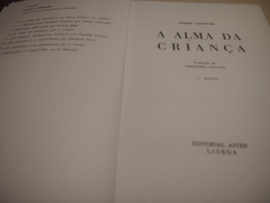 Livro A Alma da Criança Vintage