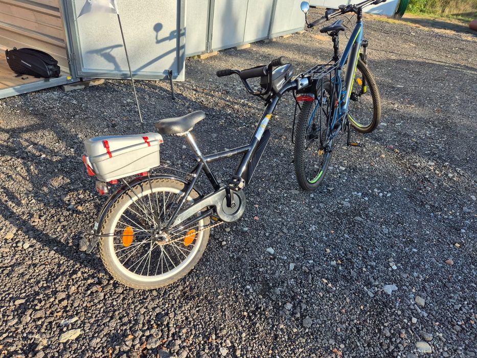 Przyczepka rowerowa, rowerek doczepiany dziecięcy