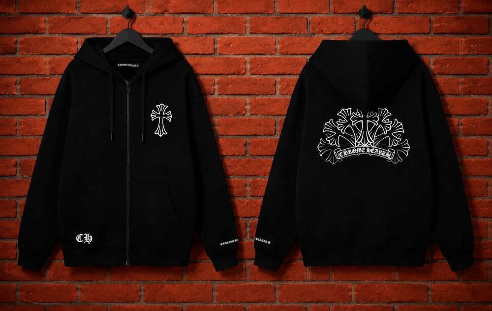 ‼️РОЗПРОДАЖ‼️ Зіп-худ Chrome Hearts, зипка хром хартс/ зіппер/ зіпка /кофта
