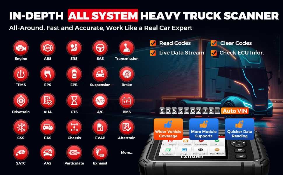 Máq. Diagnostico Pesados Launch 129HD  nova 2 anos atualização grátis