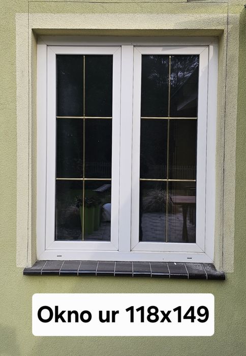 Okna PCV i Okna balkonowe Białe z szprosem