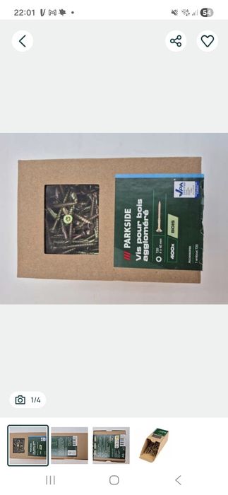 Parkside 2 opakowania wkrętów