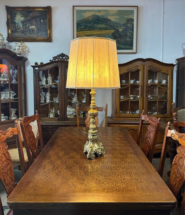 Настільна лампа світильник торшер латунь настольный б у  7588